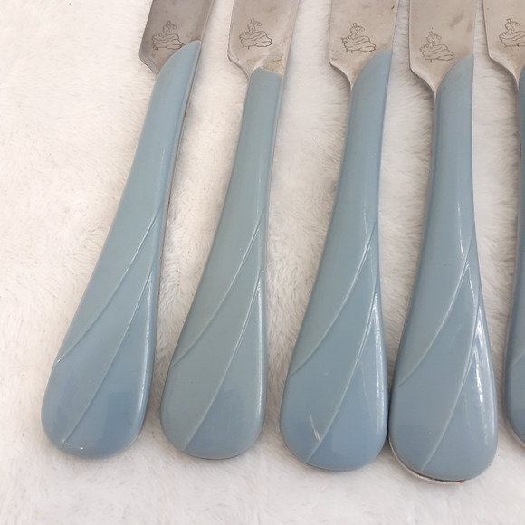 Fiesta Periwinkle Swirl Butter Knives Vintage - Picture 2 of 4